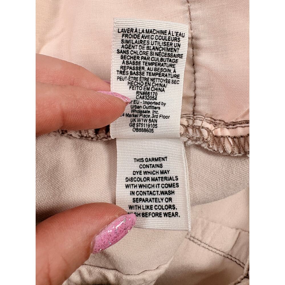 Free People Sweet Jane Velvet Pants 25 Champagne Straight Leg Boho Glam - Picture 13 of 13